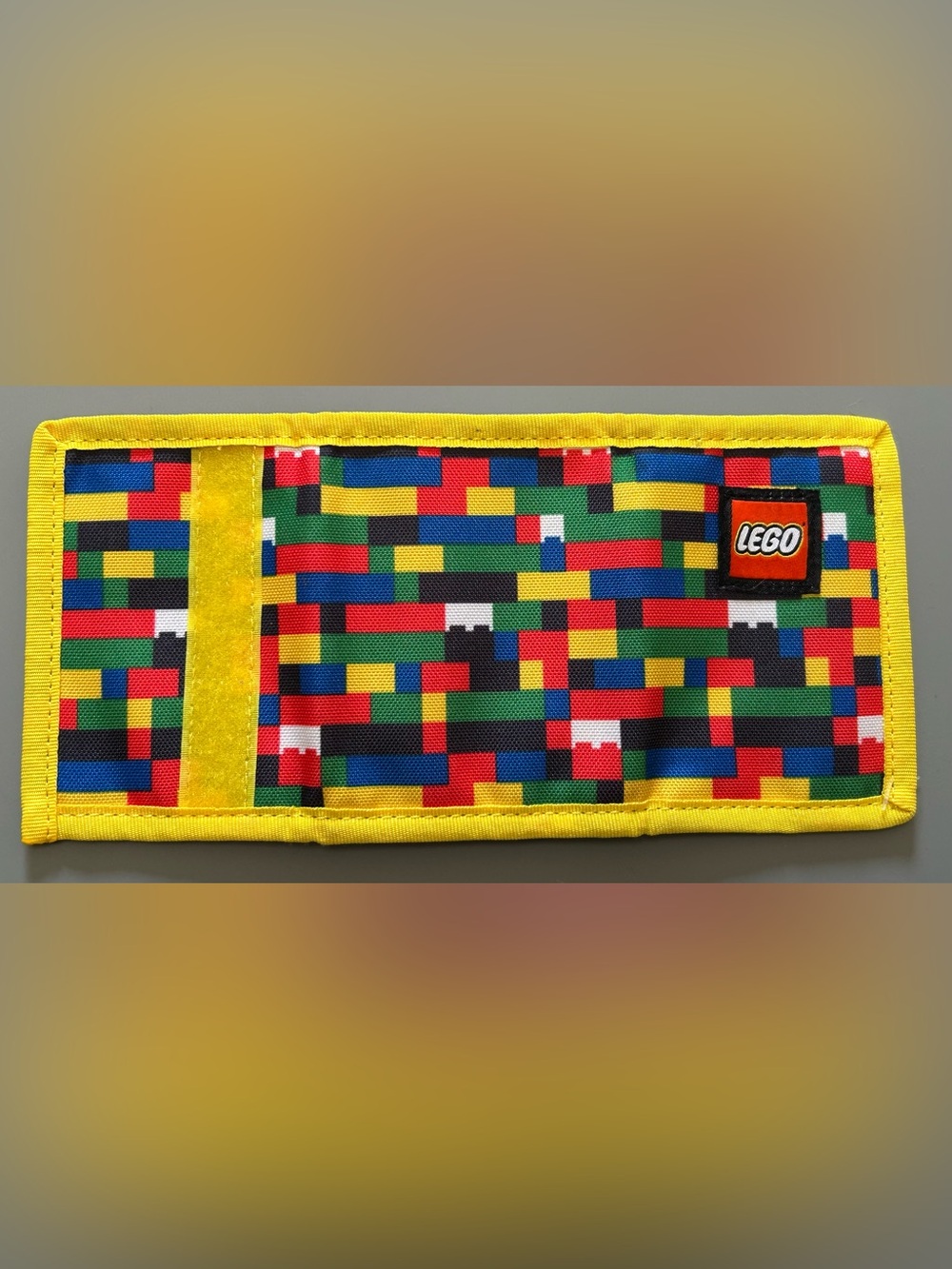 LEGO Kids Yellow Multi-Color Brick Pattern Wallet - Picture 3 of 3
